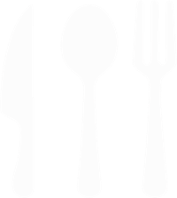 a set of cutlery and forks on a white background