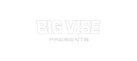 the big vibe presents logo on a black background