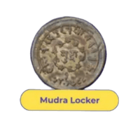 a coin with the words mudra locker on it