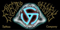 electric shark tattoo company logo
