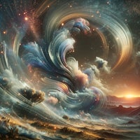 an image of a swirling cloud in the sky