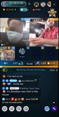 a group of people in a video chat
