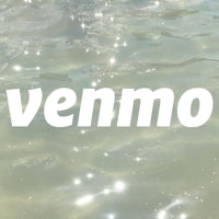 the word venmo is written in the water