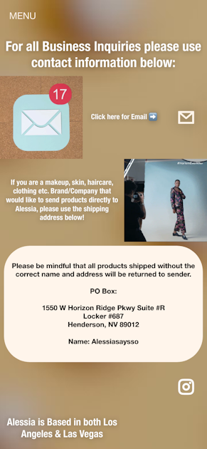 alessiasaysso - Link in Bio & Creator Tools | Beacons