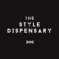 the style dispensery logo on a black background