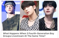 what happens when fourth generation boy groups stream at the same time?