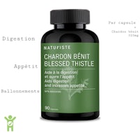 a bottle of charbon benth blessed thistle