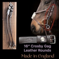 crosby gag leather round - made in england