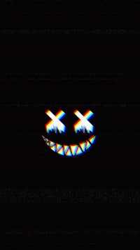 an image of a smiling face on a black background