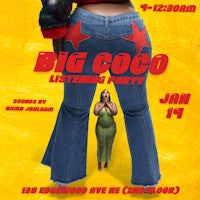 a poster for the big coco lingerie party