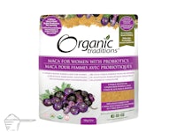 organic traditions maca powder for women with probiotics
