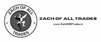 the logo for zac of all trades