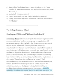 a document with the text,'the college educated citizen'