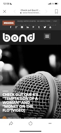 a screenshot of the bond magazine app on an iphone