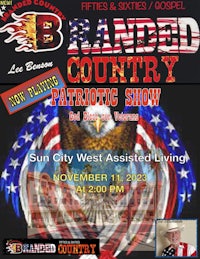a flyer for the banded country patriotic show