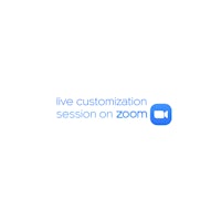 live customization session on zoom