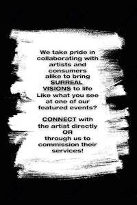 a black and white poster that says we take pride in collaborating with others