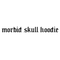 morbid skull hoodie
