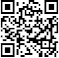 a qr code with a black and white background