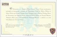a certificate for a police officer