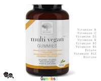 a bottle of multi - vegan gummies