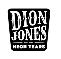 the logo for dion jones and the neon tears