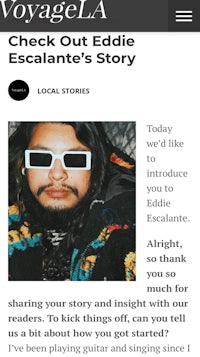 check out eddie escalante's story