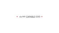 a white background with the words'via my carable god'