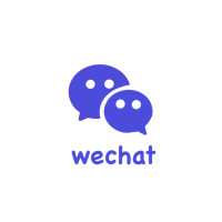 wechat logo on a black background