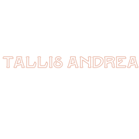 the logo for talis andrea on a black background