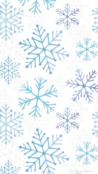 a watercolor snowflake pattern on a white background