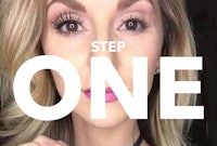 a woman is posing for a photo with the words step one