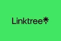 linktree logo on a green background
