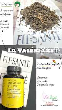 a bottle of la valeriane and a jar of saffron