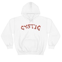 a white hoodie with the word cytic on it