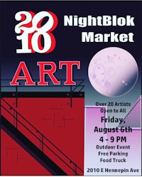 a poster for the nightblock market