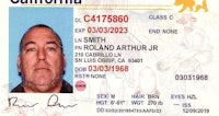 a picture of a california id card