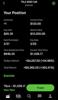 a screenshot of the elon trader app