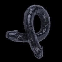 a black snake shaped dildo on a black background
