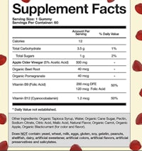 a label for a supplement with berries on it