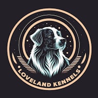 the logo for loveland kennels