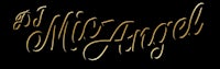 a black background with the word'el mic angel'in gold lettering