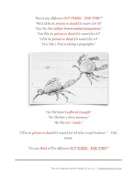 a flyer with a picture of a crab and a quote