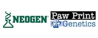 paw print and neogen genetics logos