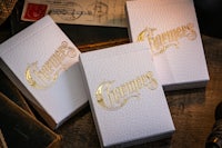 champions playing cards - gold foil