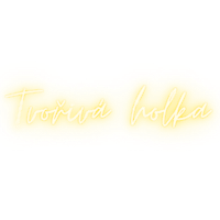 a yellow and white logo with the word trovia holka