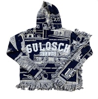 a hooded sweatshirt with the word gulsch center on it
