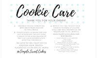 cookie care thank you card