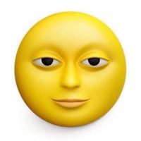 a yellow emoji face on a white background