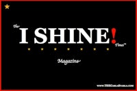 a black background with the words i shine magazine